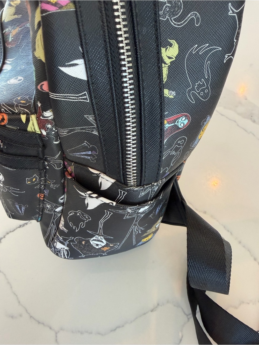 The Nightmare Before Christmas Black Character Print Mini Backpack - Picture 4 of 8